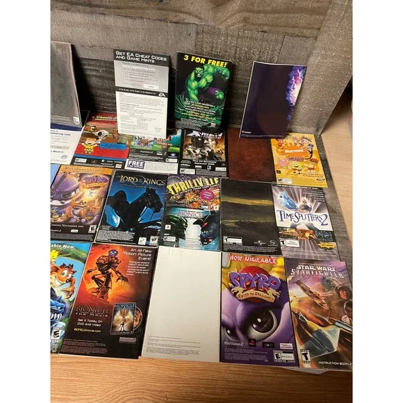 Huge Video Game Manual Collection PS2 Lot 38 Manuals only